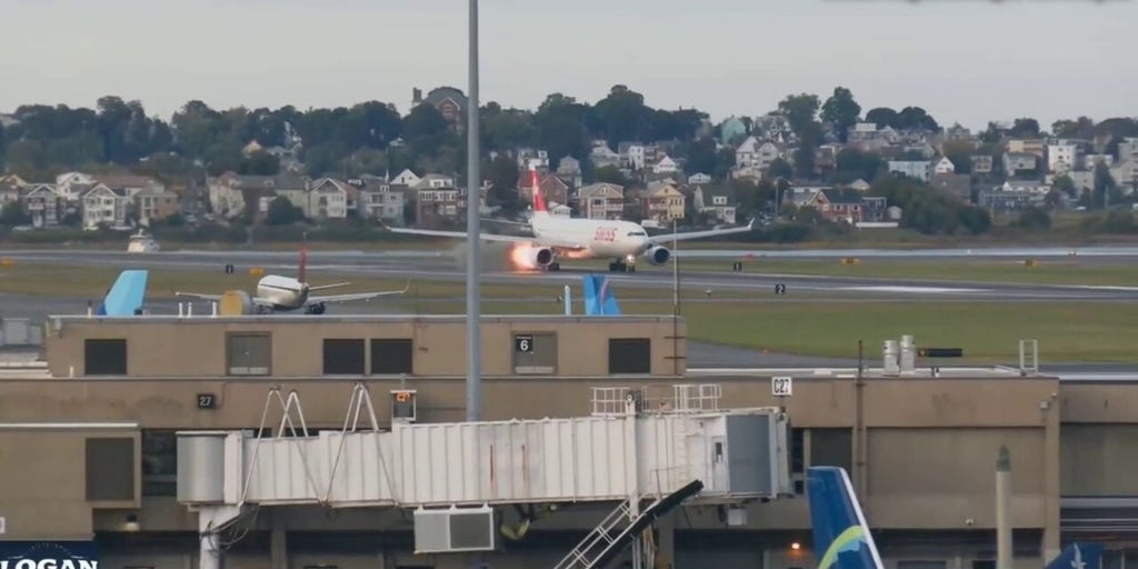 스위스항공 여객기, 엔진에서 불꽃이 터져 이륙 중단