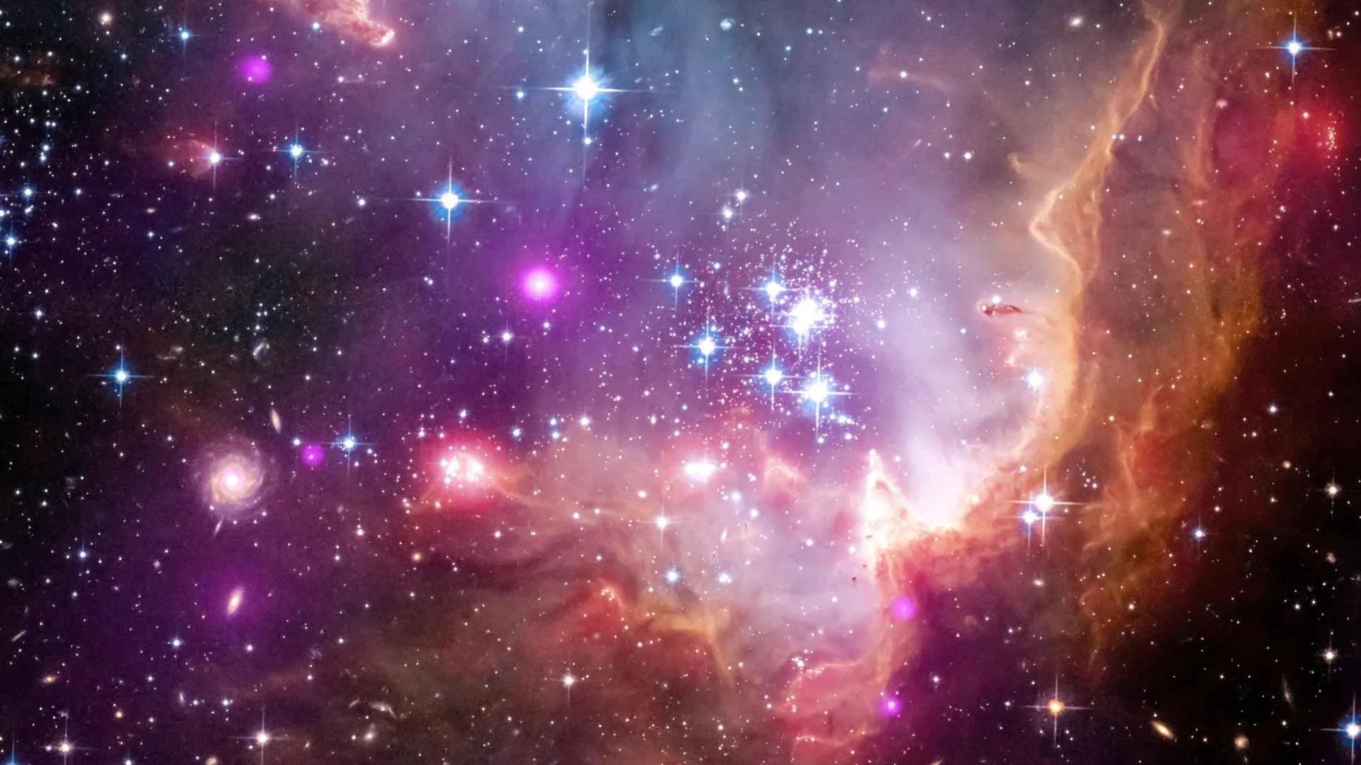 ——–천문학자들은 우주 충돌로 인해 근처 은하계가 산산조각이 난 것을 발견했습니다